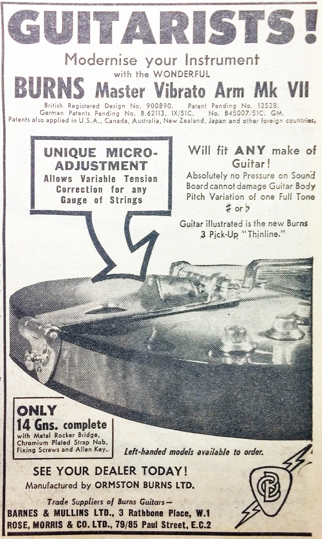 Burns Mk VII advert 