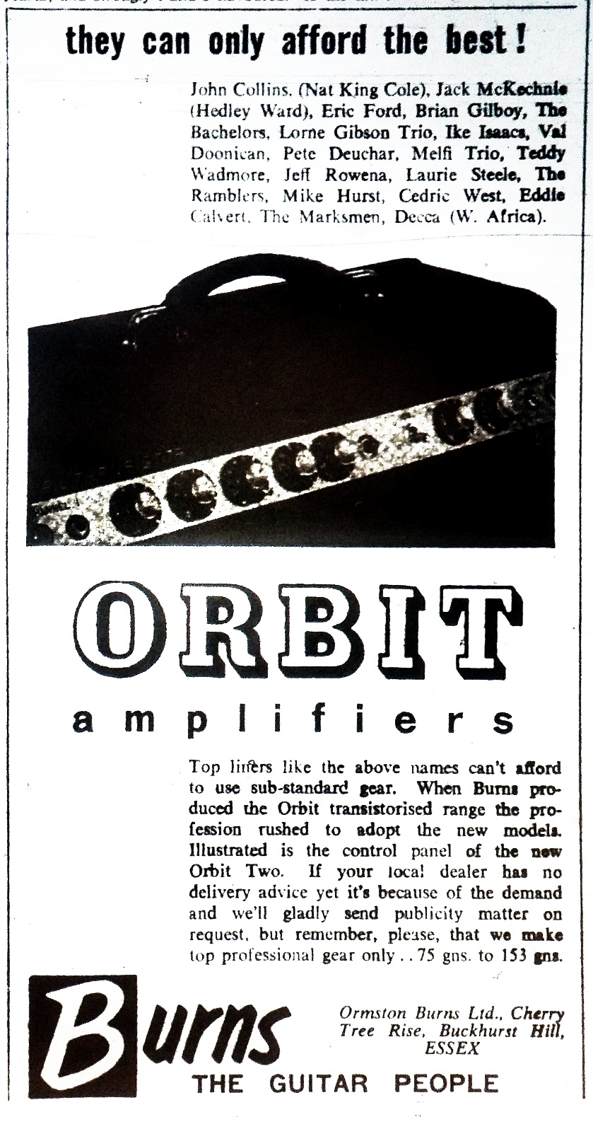 Burns Orbit advert