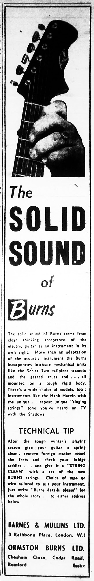Burns Solid Sound advert